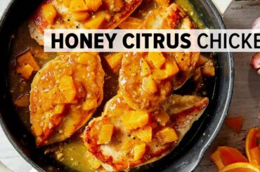 HONEY CITRUS CHICKEN BREASTS | from my healthy meal prep cookbook!