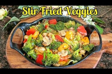 Stir Fry Vegetables Recipe / Healthy Food Recipe / Stir Fry Broccoli and Mushrooms
