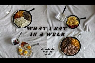 My WEEKLY Diet for Weight Loss || Affordable and Healthy Meals