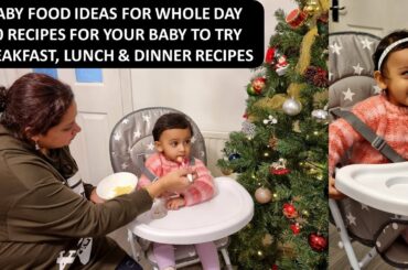 What My Baby Eats In A Day? Weaning Recipes | Easy & Healthy Breakfast, Lunch & Dinner Recipes