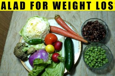 Healthy Salad Recipe For Weight Loss in 5 Min | OneStep Recipe | Hindi / Urdu