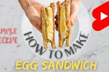 EGG SANDWICH RECIPE | EASY!! #shorts #eggs #eggsandwich