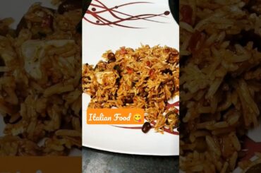 Italian Brown Rice with healthy salad #youtubeshorts #video #ytshorts #shorts #short #viral#trending