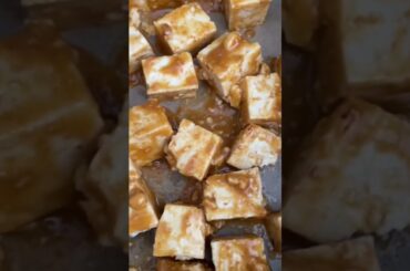 Roasted marinated tofu noodle salad #lowcarb #healthy