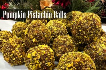 Pumpkin Pistachio Energy Balls || No Bake Healthy Energy Balls Recipe - RKC