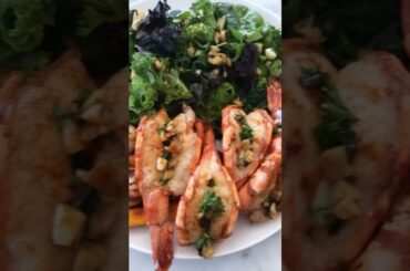 Let's make lunch... | Healthy Kale Salad + Scallops + Shrimp #shorts