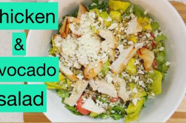Get the 411 on a SIMPLE Chicken & Avocado Salad for Healthier Eating #shorts