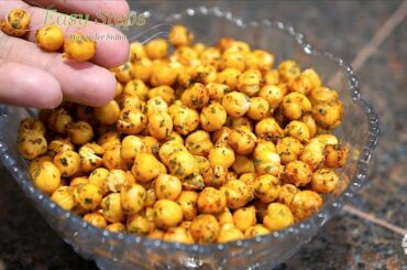 Chatpate Chole Healthy Oil-Free Roasted Chickpeas | Oil-Less Garbanzo Snacks Recipe