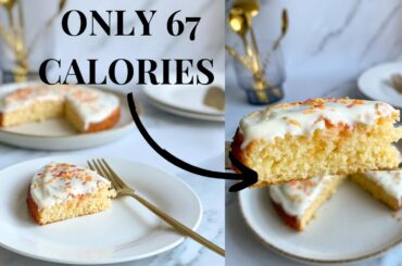 Entire Funfetti Cake for 270 Calories! | healthy & low calorie vanilla cake