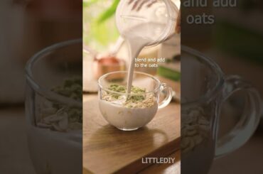 Healthy breakfast- no milk overnights oats recipe