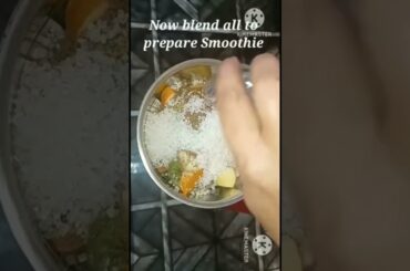 Super Healthy Yummy Frothy Mixed Fruit Smoothie|| Healthy Weightloss Smoothie Recipe #shorts