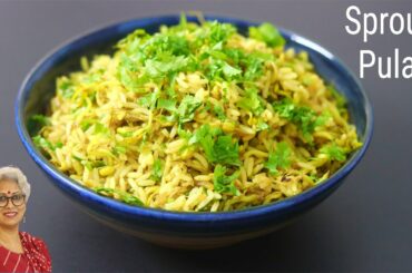 Sprouts Pulao Recipe - Dinner Recipes For Weight Loss In 15 Mins - Sprouts Rice