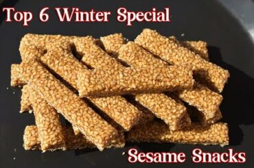 Top 6 Winter Special Sesame Recipes | Healthy snacks for kids
