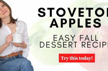 Stovetop Apples, Fall Dessert in a Cup, Healthy Dessert Recipe