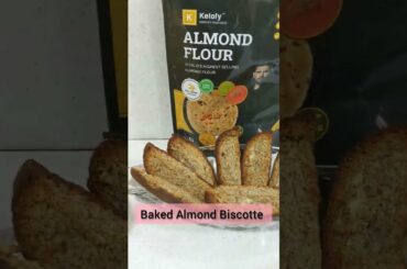Baked Almond Biscotte | Keto Recipe | Healthy | Breakfast | Snack Recipe