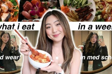 *FALL* WHAT I EAT IN A WEEK IN MED SCHOOL | Healthy Meals for One | Living Alone & Intuitive Eating