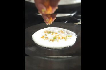 Dinner recipes | carrot Onion capsium ghee uthappam #shorts #vegetarian #dinner