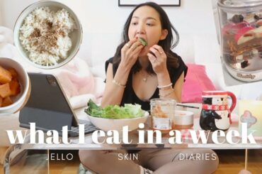 What I Eat In A Week for JELLOSKIN (healthy & balanced meals)
