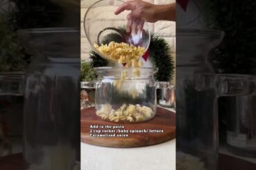 SUPER YUMM AND HEALTHY PASTA SALAD #shorts #shortsvideo