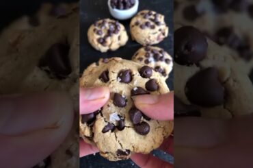 Healthy Tahini Chocolate Chip Cookies (gluten-free & refined sugar-free,) #healthyrecipes