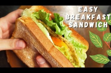 EASY BREAKFAST SANDWICH RECIPE | HEALTHY AND DELICIOUS | EAT AND REPEAT
