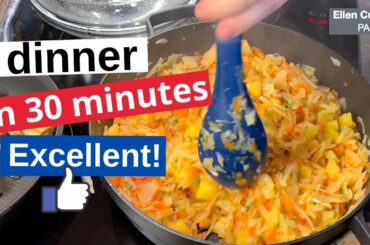 Cabbage & Potato  - Stir Fried Style | Healthy Low-Calorie Recipe | Ellen Culinary Passion