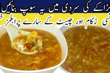 Chicken vegetable soup recipe | Hot and sour soup recipe | Healthy chicken soup | Soup recipe | TFWS