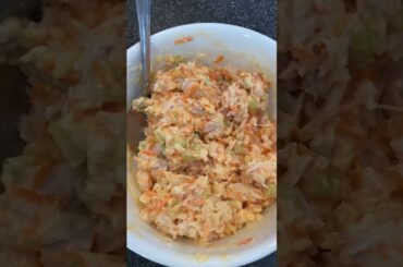 Healthy low calorie chicken salad recipe! Recipe below.