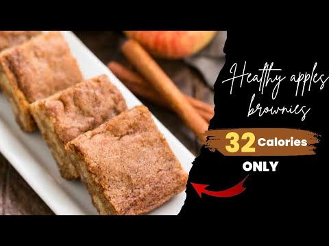 Low calorie apple brownies-Autumn healthy apple blondies Low calorie apple brownies-Autumn healthy apple blondies