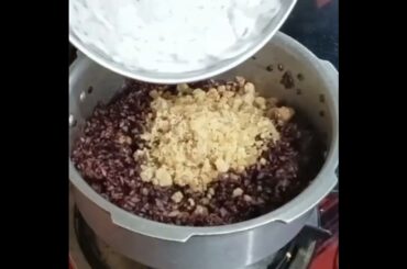 Black kavuni rice pongal recipe / healthy sweet pongal / evening snack recipe#shorts