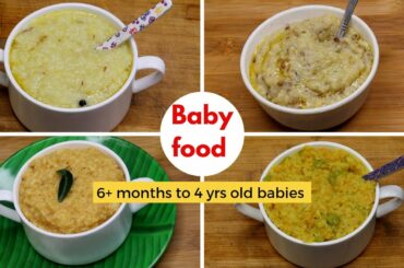 baby food  - 4 baby lunch recipes | quick & simple baby food recipe.