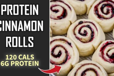 Weight Loss Blueberry Cinnamon Rolls | Healthy High Protein Low Calorie Diet Friendly Dessert Recipe