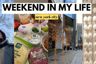 WEEKEND IN MY LIFE! healthy snack recipe, asos and zara haul, salted cookie dough smoothie recipe