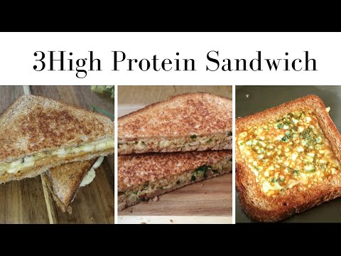 3 Easy High Protein Breakfast Sandwich | Healthy Sandwich Recipes | Weight Loss diet 3 Easy High Protein Breakfast Sandwich | Healthy Sandwich Recipes | Weight Loss diet