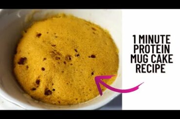 Low calorie High protein mug cake in just 1 minute-calorie deficit recipes