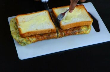 How to make bread and egg sandwich | Super easy and quick healthy breakfast recipe