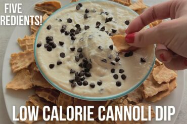 High Protein, Low Calorie Cannoli Dip Recipe