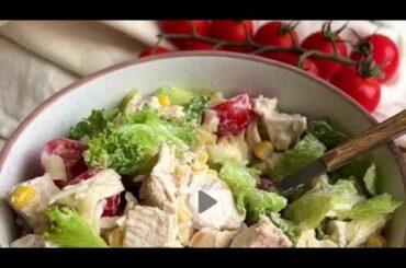 Receita de salada deliciosa / Easy and healthy salad recipe