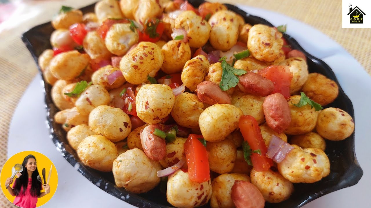 Makhana Chaat Recipe | Roasted Makhana Chaat For Weight loss | Healthy Snack Recipe – Makhana Recipe Makhana Chaat Recipe | Roasted Makhana Chaat For Weight loss | Healthy Snack Recipe - Makhana Recipe