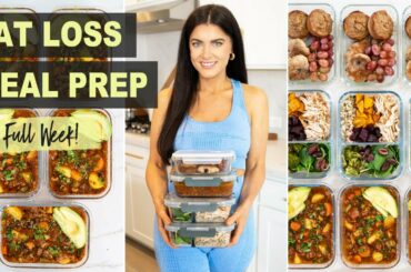 MEAL PREP FOR THE WEEK | super delicious healthy meals for weight loss + grocery list