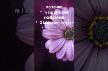 Low Calories Healthy Breakfast-Cannellini Bean & Herbed Ricotta Toast#shorts #healthy #lowcalorie