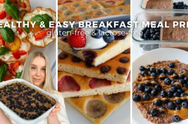 Healthy Breakfast Meal Prep - 4 Easy & Gluten free Breakfast Recipes