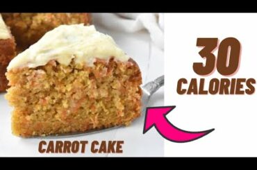 30 CALORIE CARROT CAKE - Low calorie carrot cake recipe