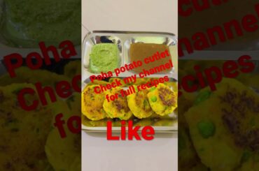 Poha Potato Cutlet | cutlet | Healthy recipes #recipes #indianfood #unique #fastfood #breakfast