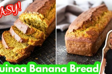 EASY Quinoa Banana Bread Recipe | Gluten Free & Healthy Banana Bread