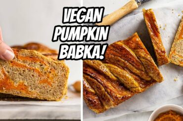 Vegan Pumpkin Babka | Healthy, Low-Calorie, Low-Fat | Foodaciously