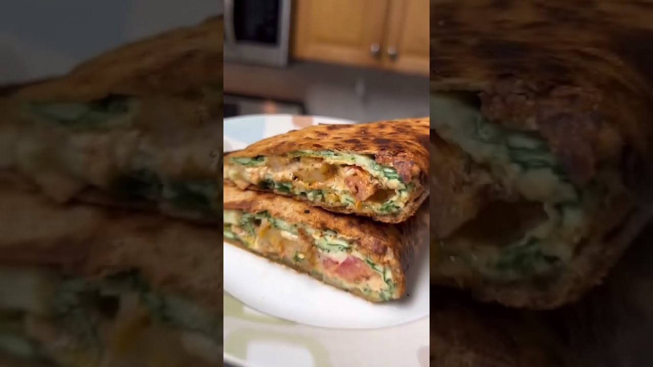 Easy, Healthy Breakfast Shrimp Quesadilla. It’s a lower calorie option, extremely high in protein. Easy, Healthy Breakfast Shrimp Quesadilla. It’s a lower calorie option, extremely high in protein.