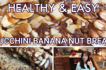 The BEST Healthy ZUCCHINI BANANA NUT BREAD Recipe