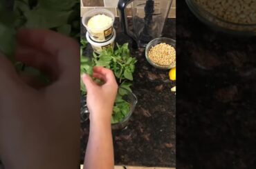 DIY Pesto for an easy Dinner! | #diy #recipes #quick #homemade #healthy #shorts #food #italian