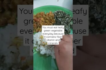 Eat A Good Lunch #vegetable #lotsofvegetables #ytshorts #leafygreens #healthylunch  #portion #fiber
